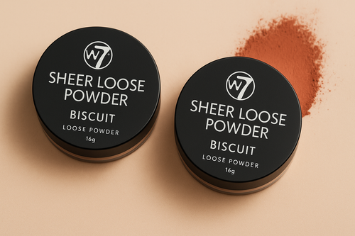 2x W7 Sheer Loose Powder Biscuit 16g - Matte Finish | Bundle | Fast Delivery