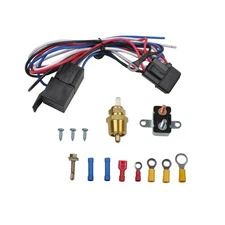 3/8" 175~185 Electric Engine Fan Thermostat Temperature Relay Switch Sensor Kit