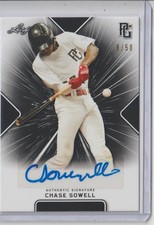 Chase Sowell 2021 leaf perfect game auto sn/50 