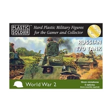 Plastic Soldier WWII Russia Mini 15mm T70 Tank New