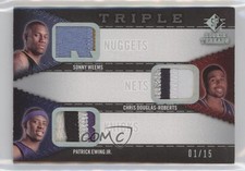 2008 SP Rookie Threads 1/15 Chris Douglas-Roberts Sonny Weems Triple Patch gb9