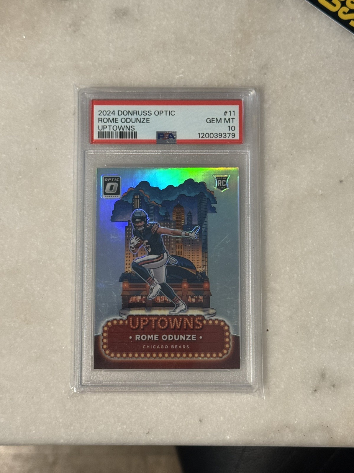 2024 Donruss Optic Rome Odunze Uptown PSA 10 Bears 🐻