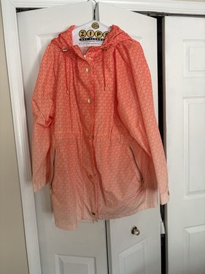 NWOT Women s Michael Kors Orange Jacket With Hood. No Tag. Size XL Or XXL Orange