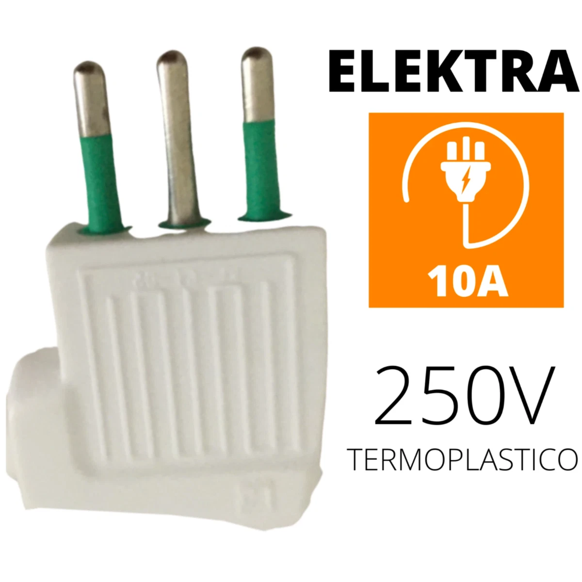 Spina Master Piatta 2x10A T Colore Nera 05410 - Foto 5