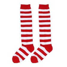 Warmbaby Red Striped Leg Warmer Girls Kids And White Medium,
