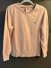 The North Face Womens Heritage Patch Crewneck Sweatshirt Rose Tan Pink 5318