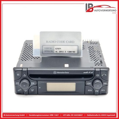 CD RADIO CAR STEREO WITH CODE A1708200386 MERCEDES A-CLASS W168 A140 GENUINE