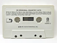 Cassette Tape ONLY 50 Original Country Hits 1981 Audio Research ARI-1024C-1