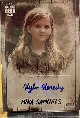 🔥2018 Short Print Walking Dead Kyla Kennedy Mika Samuels Auto # 50/67