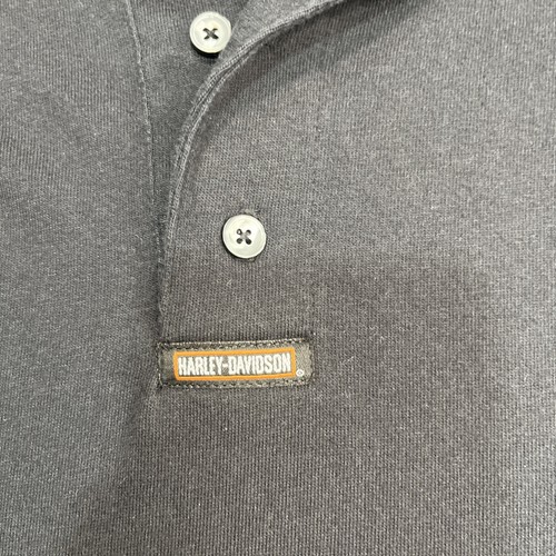 Harley Davidson Polo Shirt Mens XL Black Motorcycle Biker 100%Cotton Tacoma Wa - Picture 4 of 14