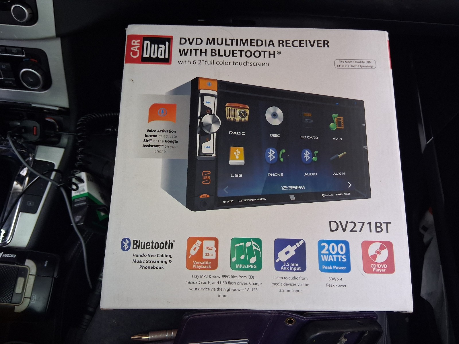 Dual Electronics 7'' LED Multimedia Touch Screen Double DIN Car Stereo Unit...