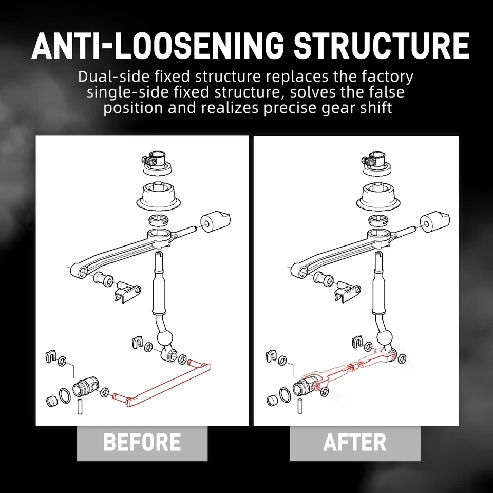 Varilla selectora de doble cizalla ajustable DSSR para BMW E46 323i/Ci 325i/Ci 1999-2006 Foto 2 de 4