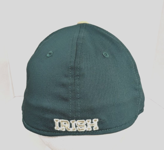 Notre Dame Fighting Irish Green Stretch Fitted Hat By adidas, Size L/XL View 3
