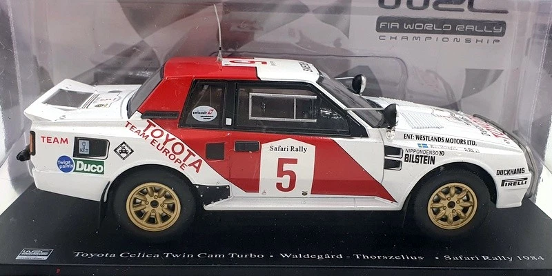 Hachette 1/24 Scale G113U033 - Toyota Celica Twin Cam Safari 1984 Waldegard - Image 3 of 4