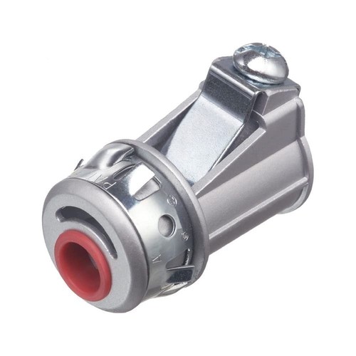 Arlington 5010AST Die Cast Zinc Insulated Throat Connector 1/2 Inch Snap2IT - Afbeelding 1 van 2