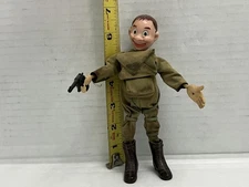 ULTRA RARE MARX MILITARY TWISTABLE TOYS PARATROOPER POSABLE TOY SOLDIER VINTAGE