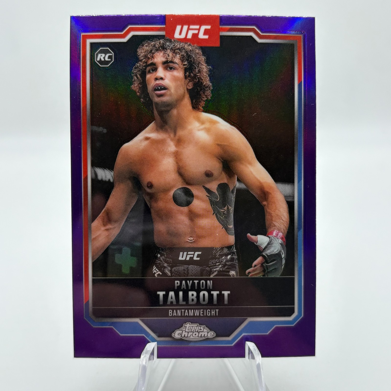 2025 Topps Chrome UFC Purple Refractor Payton Talbott #141 Rookie RC