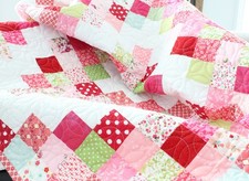 New Handmade Baby Girl / Toddler Quilt  Trip Around