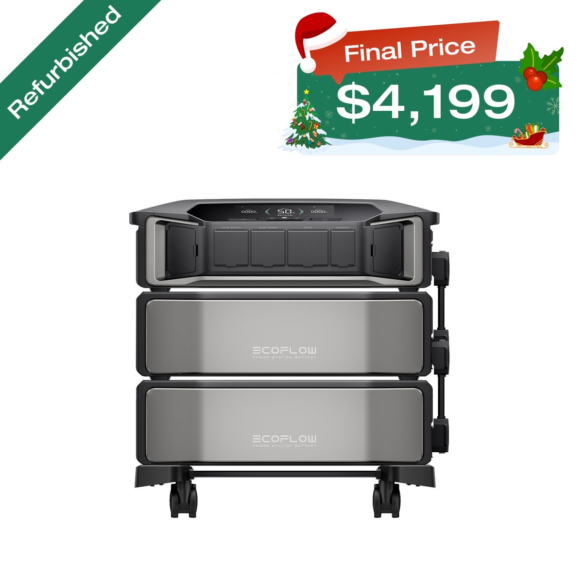 EcoFlow DELTA Pro Ultra 12kWh Power Station Lifepo4, Certified