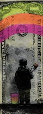 Chris Boyle Money Art Real Dollar. 1/1 PLUS  COA.