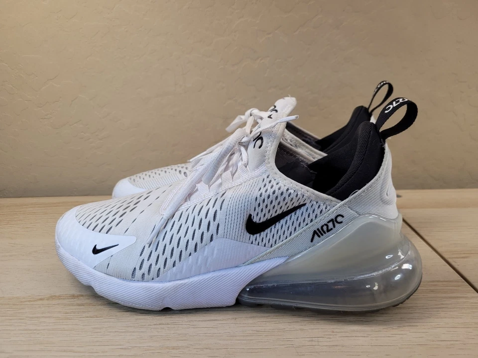 Nike Air Max 270 Zapatos Tenis Para Hombre Talla 8 Blanco/Negro AH8050-100 Foto 2 de 4