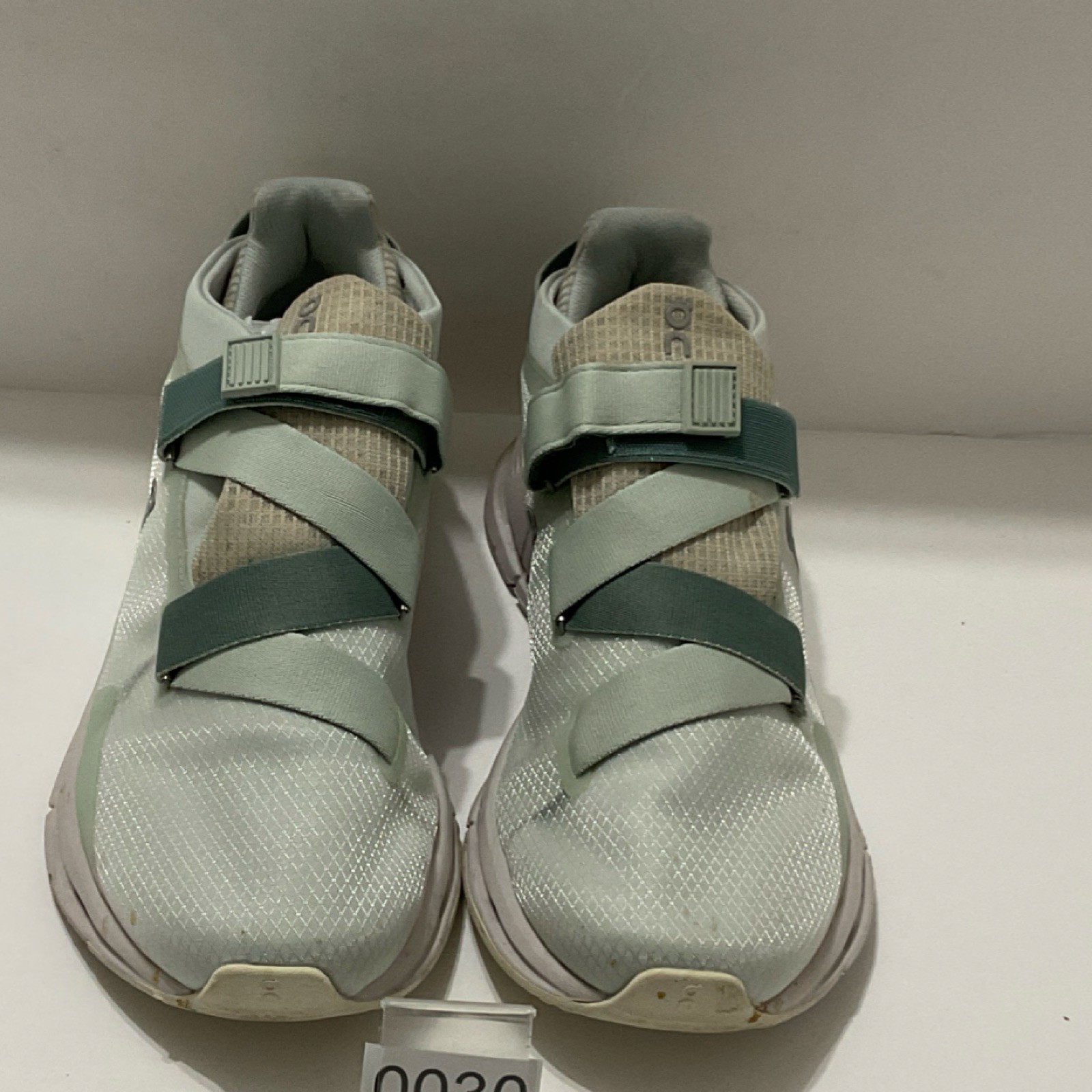 On Cloudnova Hook & Loop Light Green Beige White … - image 6