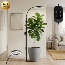 Grow Light Black 20W Full Spectrum LED with Stand and Dimmable for Indoor Plants