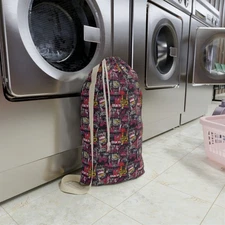 Laundry Bag, Fun Storage Bag, Dorm Room Essentials, Colorful Graphic 