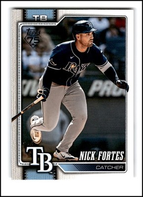 2026 Topps #546 Nick Fortes - Tampa Bay Rays