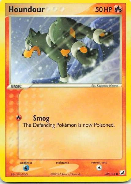 Houndour 60/115 EX Unseen Forces Common NM Pokemon TCG