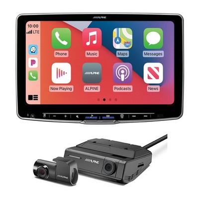 Alpine ILX-F511 Halo11 11'' Multimedia Receiver with DVR-C320R Alpine Dash Cam...