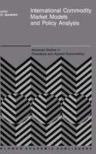Gvenen - International Commodity Market Models and Policy Analysis -  - X555z