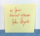 JOHN CAZALE (D-1978 at 42) VINTAGE SIGNED PAGE--GODFATHER--RARE AUTO-w/GREAT COA