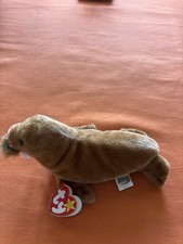 Ty Beanie Baby PAUL the Brown Walrus 7 Inch NEW MWMTs Stuffed Animal Plush Toy