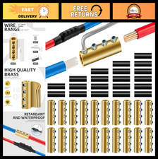 20PCS Wire Connector Nut Kit 6-10AWG, 80Amp Quick Connect Terminals Heat Shrin