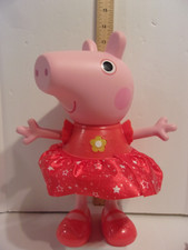 2003 Interactive Peppa Pig Doll 12 Inch Talking Singing Dancing Party Toy works 