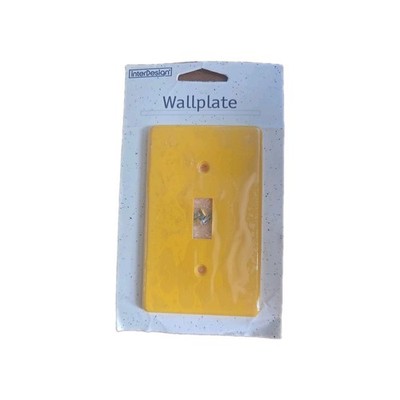 Vintage Inter Design Plastic Wall plate Light Switch Cover Yellow