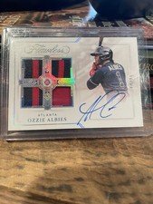 2022 Panini Flawless Quad Ozzie Albies PATCH AUTO /25