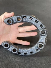 Antique VTG 6-5/8” 6 Hole DRAFT Horse Shoe Holes For CALK MUD ICE CLEATS SPIKES
