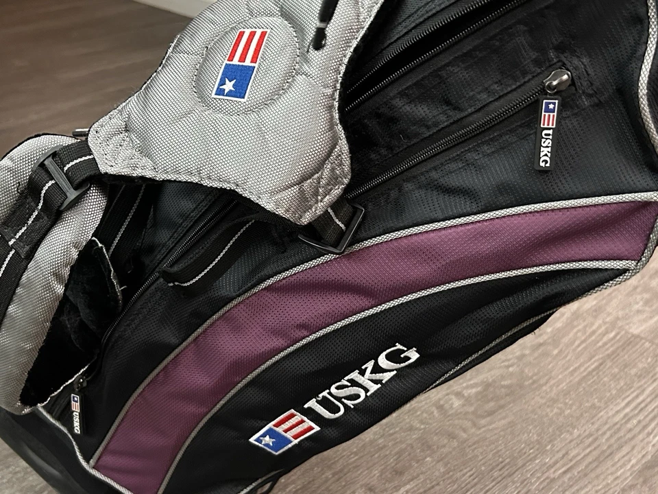 "Juego de 5 palos de golf púrpura USKG US Kids Golf 54"" WT-15 más bolsa izquierda" Foto 3 de 4