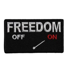 Freedom Mode On Embroidered Iron On Patch - 1st Amendment Bill Of Rights 120-G
