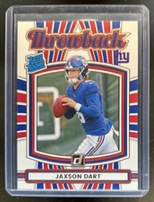 2025 Panini Donruss Jaxson Dart Rated Throwback RC #41 Giants Rookie