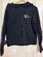 Women s Official Harley-Davidson Black Hooded Zip Jacket with logo. Sz XL