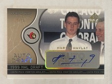 2005/06 Martin Havlat SP Game Used Auto Draft Autograph 14/26 Senators Wild RARE