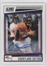 2022 Score Signatures Courtland Sutton #74 Auto o1u