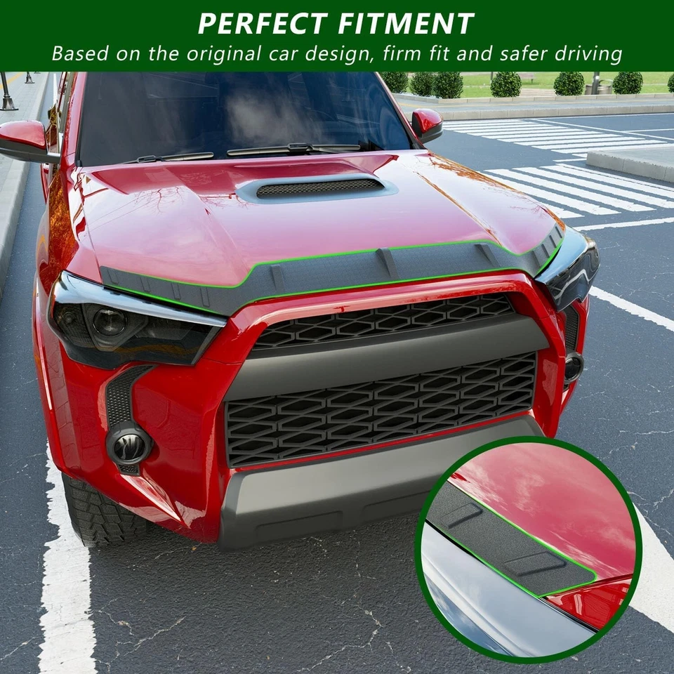 For 2010-2024 Toyota 4Runner Hood Protector Hood Shield Hood Deflector Foto 3 de 4