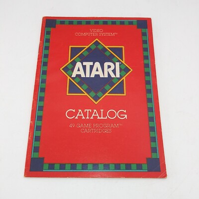 1981 Vintage Original ATARI 2600 Video Computer System Catalog of 45 Games