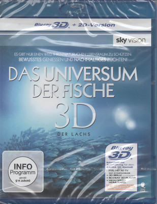 Das Universum der Fische Der Lachs Blu Ray 3D NEU Dokumentation Sky Vision