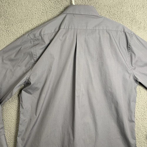 Ivy Crew Dress Shirt Mens Large Long Sleeve Collared Button Gray 16-16.5 34/35 - Picture 11 of 11