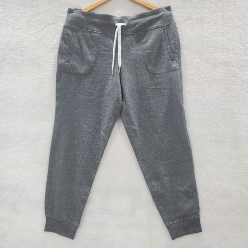 NWT Calvin Klein Women’s White Logo Fleece Lined Joggers Gray Size Large - Picture 2 of 8